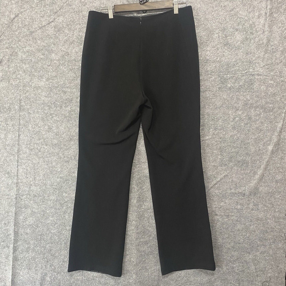 Colette Mordo Leather Blend Pants Womens Sz 10 Black Classy Elegant - SEE NOTE - Picture 2 of 7